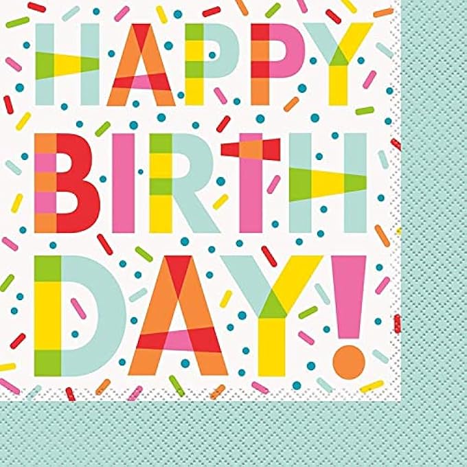 UNIQUE SPRINKLE PARTY LUNCHEON NAPKIN